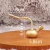 Gancho de Cubo Largo de Latón Hookah Portátil para Hombres Tubo Humo Seco Filtro de Doble Propósito Boquilla para Cigarrillo
