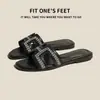 ¡En Stock Entrega Inmediata! Sandalias de Verano para Mujer para Exteriores, Modelo 2026, Forma de H, sin Cierre, Favorecedoras, Suela Suave, Antideslizantes, Sandalias Planas