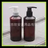 Garrafa PET de 200ml com bico pump e ombro angulado, frasco de shampoo verde escuro, frasco pump de 200ml para gel de banho, frasco refil para sabonete líquido