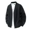 Jaqueta Cardigan Casual Masculina Plus Size Oversized Solta Estilo Coreano Europeu e Americano Estilo Hong Kong Transfronteiriço Comércio Exterior Atacado Bonito
