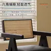 Silla de Comedor de Madera Maciza para el Hogar, Silla Chandigarh Estilo Mediados de Siglo, Silla con Reposabrazos Suaves Estilo Wabi-Sabi, Silla de Ratán para Ocio
