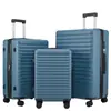 Juego de Maletas de Tres Piezas Personalizado Transfronterizo Cerradura Aduanera Resistente a Golpes Asa Telescópica Maleta Ruedas Universales Expansible Gran Capacidad Maleta de Viaje