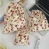 411274 produtos para cuidados com a pele pacote bolso bolsa cosmética portátil bolsa de armazenamento tecido com cordão viagem saco de pó portátil