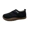 Zapatos de Algodón para Mujeres de Mediana Edad y Mayores Otoño e Invierno Cierre de Velcro Protección contra el Frío Calidez Suela Antideslizante Resistente al Desgaste Suministro Directo de Fábrica Dropshipping