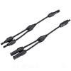 Conector Y de três vias saida dupla entrada única para barramento fotovoltaico, conector macho e fêmea MC4, chicote de barramento à prova d'água