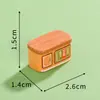 Paisagem em miniatura desenho animado simulação mobiliário pastoral artesanato em resina cenário de casa de boneca decorações DIY enfeites de mesa