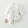 Macacão de Bebê Tipo a Macacão 100% Algodão para Bebê Macho e Fêmea Macacão para Recém-Nascido para Todas as Estações Roupa para Passeio e Engatinhar de Recém-Nascido