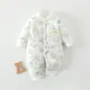 Macacão de Bebê Classe A Sem Ossos Jaqueta Fina de Algodão 40g Roupa de Algodão para Recém-Nascidos Roupas de Bebê Recém-Nascido Hoodie Estampado de Inverno