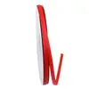 Cinta Roja Brillante, Cinta de Poliéster Acanalado Encriptado, Cinta de Seda, Cinta para Bodas, Cinta Decorativa Festiva, Cinta de Moño, Cinta de Serpentina