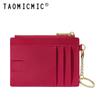 Lindo monedero con llavero portátil para mujer, con almacenamiento, creativo, con múltiples tarjetas, sencillo, al por mayor, mini bolso para tarjetas