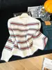 Cárdigan de Punto Rayas Bloque de Color Retro Cuello Redondo Manga Larga para Mujer, Cárdigan de Botones de Cuerno Otoño e Invierno, Abrigo Suéter Suave Casual