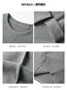 Blusas Grises Cepilladas de Otoño e Invierno para Mujer, Estilo Holgado y Perezoso, Camisetas de Manga Larga con Hombro Derecho, Camisas de Capa Interior con Cuello Redondo y Base Alta