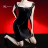 Bud de Flor Encaje Brillo Aceitoso Falda Ajustada al Cuerpo Alta Elasticidad Seda Suave Transparente Reflectante Tentación Deseo Puro Mujer Sexy Aceite de Caballo Medias de Seda para Todo el Cuerpo