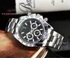 Reloj Mecánico Automático Impermeable Serie Panda Daytona Laojia con Correa de Goma y Correa de Acero, Envío Directo de Fábrica