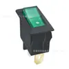 Interruptor basculante iluminado de 3 pines y 2 velocidades certificado IEC KCD3-B2 tipo barco, interruptor de alimentación de doble tarjeta con contacto plateado