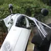 Funda de lluvia engrosada para la parte delantera de vehículo eléctrico, funda de lluvia para el tablero de vehículo eléctrico, protección contra la lluvia para la consola central, cubierta frontal para patinete eléctrico