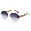 Nuevas Gafas de Sol Sin Marco Cortadas al Borde Transfronterizas Estilo Y2K Milenio para Hombres y Mujeres, Modernas y Geniales, Gafas de Sol Protectoras UV400 para Exteriores