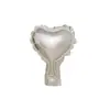 Globo de película de aluminio de 5 pulgadas en forma de corazón pequeño, corazón de melocotón, corazón corazón corazón amor cinco estrellas, suministros de decoración para fiestas de bodas festivas