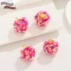 Color 16mm con lentejuelas AB bola de pelo colgante pendientes collar colgante pendientes colgantes hechos a mano diy accesorios material