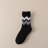 Calcetines de Coral para Hombre de Caña Media para el Hogar Otoño e Invierno Espesos Forrados de Polar Cálidos de Rizo Calcetines de Felpa para Dormir