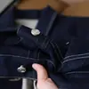Jaqueta Jeans Workwear Vintage com Costura Contrastante para Mulheres, Estilo Fino para Primavera e Outono, Curta Petite Slim-Fit Estilo Bf Top de Estudante