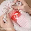 Pantuflas de Algodón Peluche con Lazo para Niñas, Pantuflas Gruesas de Felpa Cálidas Antideslizantes de Punta Cerrada con Piel para Mujer, Otoño Invierno