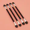 Esponja Larga para Sombra de Ojos Pincel de Maquillaje de Ojos Esponja Negra de Látex Pincel de Maquillaje de Ojos Pincel de Maquillaje Uniforme 12