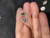 Novos brincos de opala colorida selecionada em prata de lei S925 Seiko inlay pedra principal tamanho 6*4mm