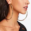 Brincos de argola grandes de moda europeia e americana exagerados, diâmetro de 10 cm, estilo influencer estiloso, novos brincos da moda atacado