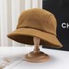 Un Sombrero para Múltiples Usos Estilo Japonés Retro Lana Sombrero de Pescador para Mujeres 2025 Otoño e Invierno Nuevo Estilo Simple y Versátil Sombrero tipo Cubeta Protector Solar