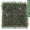 Parede de planta biónica tridimensional simulada, gramado artificial de plástico popular para exteriores, parede de plantas verdes para varanda, parede de plantas simulada