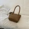 Bolsa tote estilosa e atraente de grande capacidade para trabalho e deslocamento, bolsa cesta casual para viagens, bolsa de balde trançada fashion