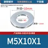 Arandelas planas galvanizadas de acero al carbono, arandelas redondas, arandelas planas de metal, arandelas agrandadas y engrosadas, arandelas de metal, M2, M3, M4-M60