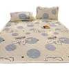 Funda de colchón acolchada de terciopelo de leche de invierno para dibujos animados para dormitorio, uso doméstico, tatami, colchón delgado acolchado, dormitorio, sábana con forro polar