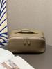 Bolsa de Cosméticos Casual y de Alta Gama con Textura de Piel de Vaca de Primera Capa, Cuero Genuino, Viaje Portátil, Neceser, Bolsa de Cosméticos de Gran Capacidad