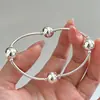 Pulsera Estilo Coreano al por Mayor, Pulsera de Cuentas Tubulares Curvas de Diseño de Nicho, Pulsera Sencilla Creativa de Moda Estilo Coreano Suministro
