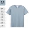 Camiseta de algodón 210g hilo doble 40 con logo impreso verano cuello redondo manga corta camisa cultural ropa para actividades ropa de trabajo personalización