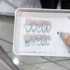 Naizi Armadura Pura Hecha a Mano Primavera y Verano Nuevo Verano Mar Azul Penetrante Ojos de Gato Puro Deseo Parche de Arte de Uñas Elegante