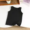 Colete Infantil 100% Algodão, Pijama Infantil Masculino, Roupa Íntima de Verão para Bebês Meninas, Blusa sem Manga para Crianças Maiores