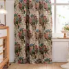 Decoración Navideña Americana Country Más Vendida de Amazon Dormitorio Sala de Estar Cortinas con Estampado Floral Blackout para Ventana Abuhardillada Venta al por Mayor de Fábrica