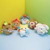 Muñecos de Peluche de 4 Pulgadas Pequeños Colgantes Muñecos Máquina de Garra Llaveros de Animales Lindos Juguetes Regalos de Cumpleaños Mayoreo