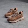 Jiezu 2025 Verano Nuevos Zapatos Deportivos Casuales Retro con Plataforma de Malla y Tacón para Mujer, Suela Gruesa, Cordones Frontales, Versátiles