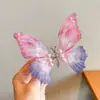 Pinza para el pelo de lazo súper de hada con alas de mariposa móviles, pasador dinámico 3D para niños, accesorio para el pelo que no daña el cabello