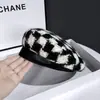 Boina de Moda con Ribete de Piel para Mujer, Boina de Lana Tejida para Otoño e Invierno, Sombrero de Pintor Versátil de Moda Japonés con Estampado de Espiga