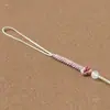 Lanyard para Teléfono Móvil de Ágata Nudo de Maíz Semi-Terminado DIY Tejido Hebilla de Seguridad Colgante de Moneda de Cobre Accesorios para Colgar en Bolsos de Llaves de Coche