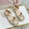 Sapatos de Salto Alto para Meninas, Sapatos de Princesa para Menininhas, Sapatos Sociais, Sandálias Fechadas para Meninas Novo Estilo Primavera e Outono 2026