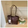Bolsa de Mão Grande Capacidade Feminina 2026 Novo Estilo Coreano Versátil Simples Bolsa de Ombro Bolsa de Axila Casual para o Dia a Dia Bolsa Tote