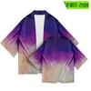 Origem transfronteiriça camisa kimono cardigã de sete mangas impressa em 3D tamanho grande solta casaco moderno masculino e feminino
