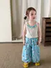 Conjunto para Niñas de Ropa Infantil ZheLi: Chaleco y Pantalones, Estilo Delgado de Verano 2026, Ropa de Bebé Clase A, Top de Bebé, Pantalones Anti-Mosquitos