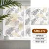 Película de Vidrio Floral Estilo Francés Vintage para Ventanas de Baño, Película Estática Anti-Miradas Mate para Ventanas de Cocina